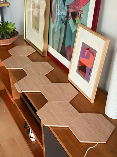 Nanoleaf Elements Wood Look Smart Lights – 7 Panel Kit, View more