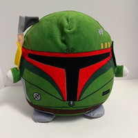 Star Wars Cuutopia 10-inch Boba Fett Plush, Soft Rounded Pillow