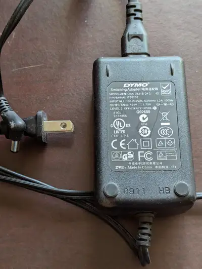 Has 9 different heads for different plugs, adjustable voltage. Also has two USB charging plugs. No,...