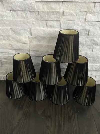 Mini Black Lamp Shade Set of 8, View more