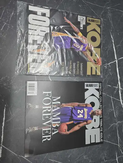 For sale are two special edition Slam magazines dedicated to Kobe Bryant; the first commemorates his...