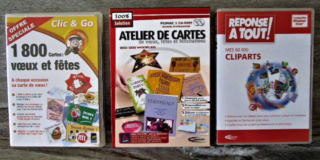 CD-Rom VARIÉS dans CD, DVD et Blu-ray  à Longueuil/Rive Sud - Image 2