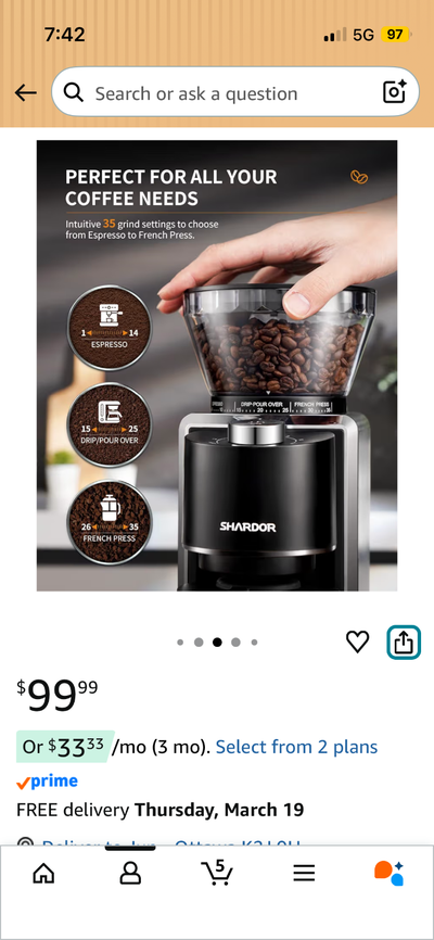 Coffee Grinder for sale, View more