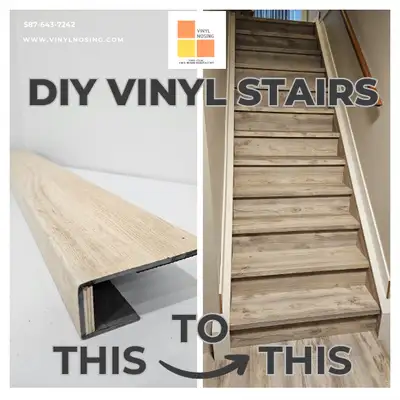 Upgrade Your Stairs with Custom Vinyl Nosings – Made in Edmonton Give your stairs a sleek, durable f...