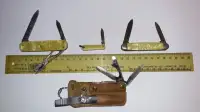4 Pocket Knives / Canifs -- Antique (1940-50s)!