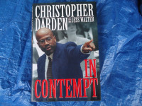 CHRISTOPHER DARDEN SIGNED 1ST ED 'IN CONTEMPT'  THE O.J. CASE