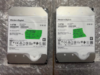 2 14tb western digital hard drive