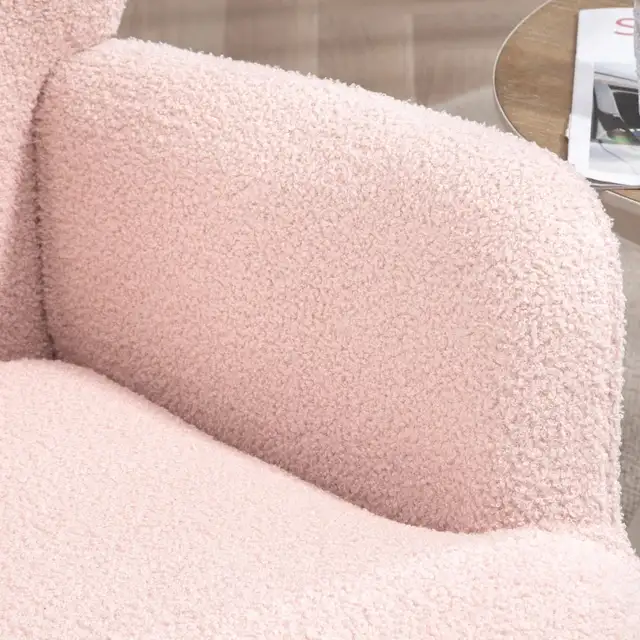 Accent Sherpa Chair, Upholstered Armchair, Fluffy Wingback Chair in Chairs & Recliners in Markham / York Region - Image 10