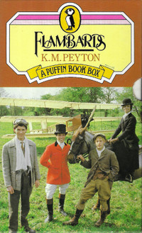 THE FLAMBARDS TRILOGY BOX SET - K M Peyton A Puffin Book Box Set
