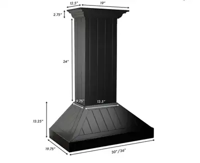 30" 400 CFM Ducted Wall Mount Range Hood KPCC-30ByZLINE, View more