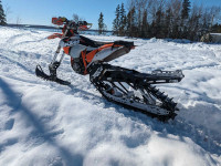 KTM EXC 500 With Snowbike add-on