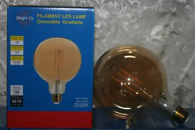 Vintage Style Amber Finish Filament LED Globe G40 Light Bulb, View more