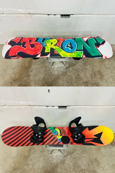 Burton snowboard 130 cm with Burton S/M bindings, View more
