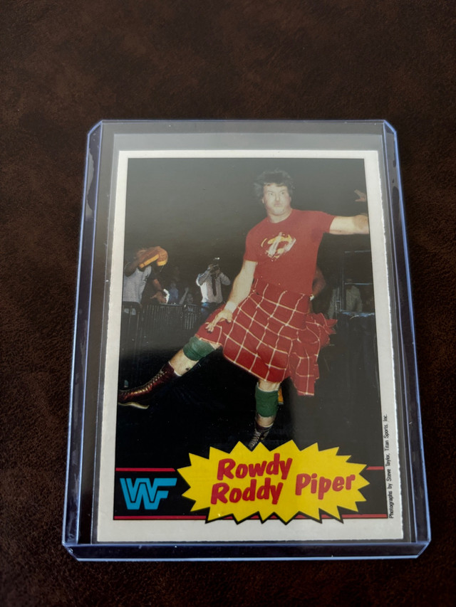 1985 OPC WWF WWE Wrestling Rowdy Roddy Piper Rookie Card  in Arts & Collectibles in City of Toronto