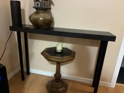 IKEA shelf turned table, View more