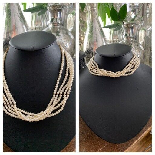 Antique faux pearls adjustable necklace in Jewellery & Watches in Kitchener / Waterloo