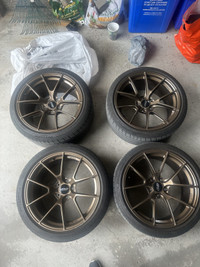 19” Apex VS5 RS Forged Wheels w/ Bridgestone Tires 5x120 BMW