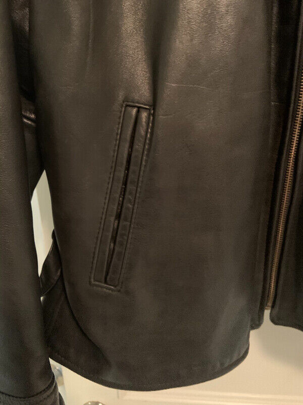 Biker leather jacket- insulated  mens in Men's in City of Toronto - Image 4