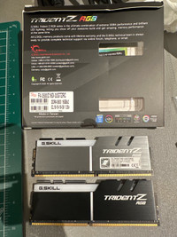 DDR4-3600 C16 G.SKILL 2X16GB Trident Z RGB