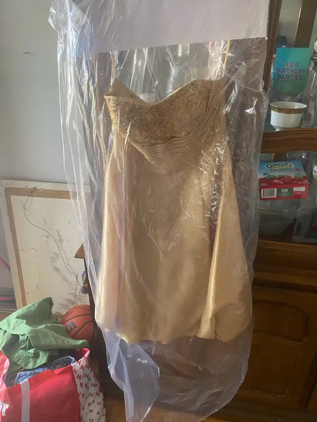 ESHA Design Gold Dress - Size XS63848994966275120