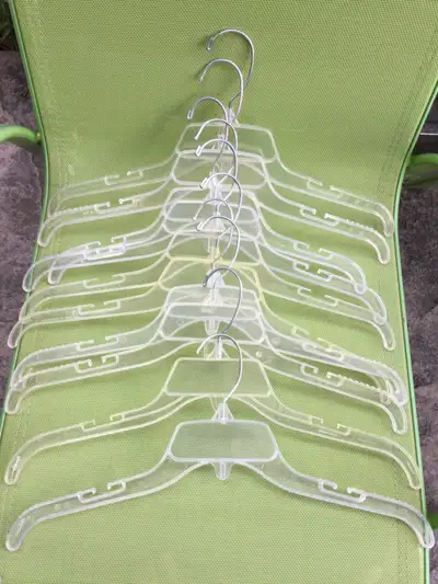 Clear Plastic Dress Hangers Set Of 10, View more