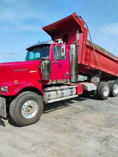 2008 westernstar dump truck. Rubber 90% Fresh MVI 5 15 HP Detroit 18 speed