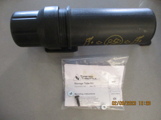 Storage Tube For ATV Or Motorcycle-$20 in Motorcycle Parts & Accessories in Edmonton