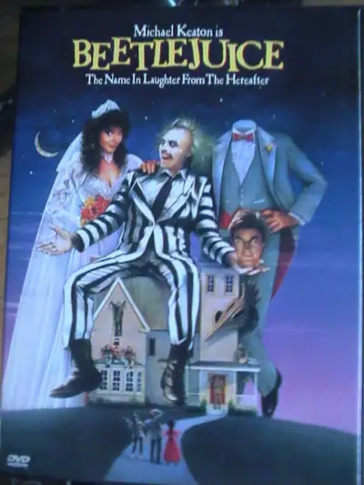 "BeetleJuice" DVD Movie (Free with Purchase) Director Tim Burton (Batman, Mars Attacks!) and actor/f...