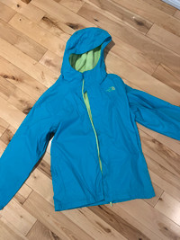 Girls North Face lined raincoat