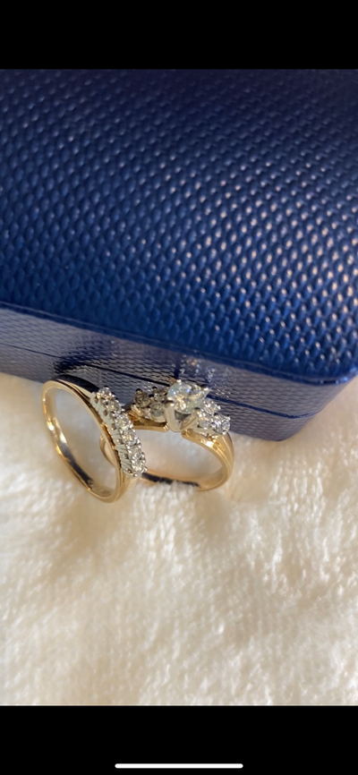 14K Wedding Ring Set, View more