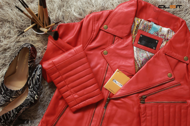 Premium Genuine Leather Biker Jacket in Women's - Tops & Outerwear in Oakville / Halton Region - Image 2