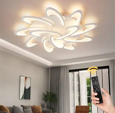 12 Petals Flower shape LED Light, Dimmable with Remote Brand New, View more
