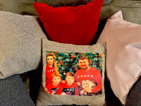 Custom pillow PERFECT GIFT IDEA leather pillow
