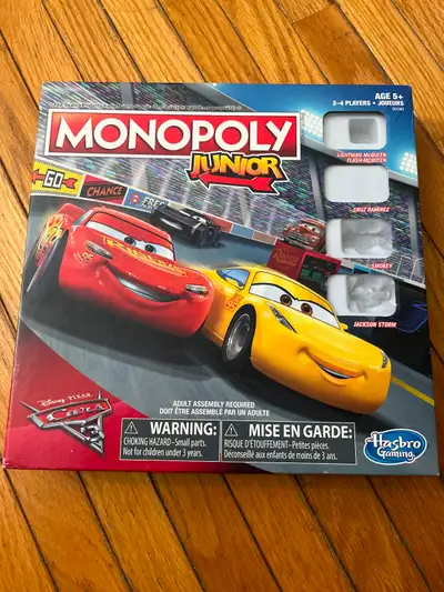 Cars Monopoly Junior