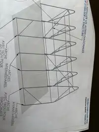 Structure d’abris mono pente 11x20