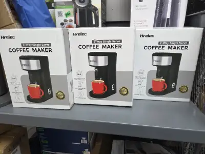 Coffee Maker - Hrelec CMK001 - CA 2- Way Single Server - Black, View more