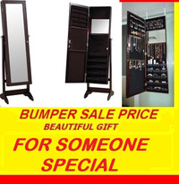 SPECIAL SALE FOR FULL LENGTH WOODEN MIRROR JEWELRY CABINET.