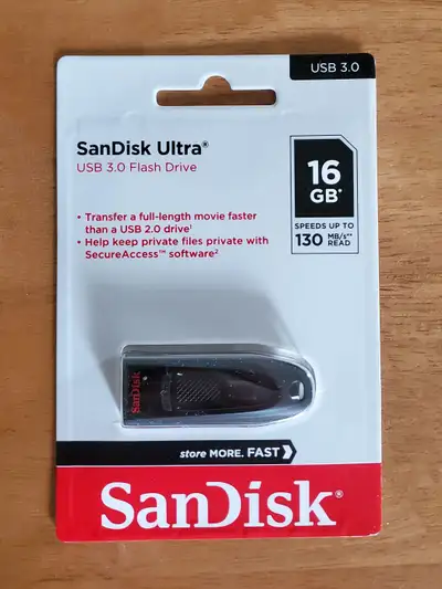 SanDisk Ultra 16GB USB 3.0 Flash Drive, View more
