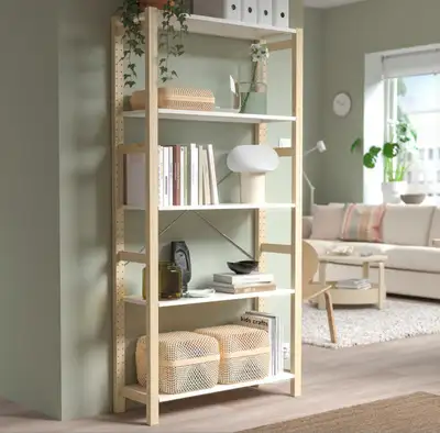 New Ikea IVAR Étagère,Shelf unit, pine/metal white, View more