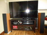 Sansung TV with receiver and speakers