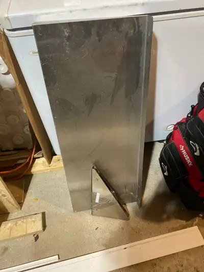 stainless steel wall shelf and brackets, View more