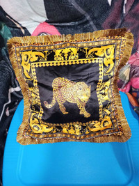 Versace leopard velour pillow case new:;;**