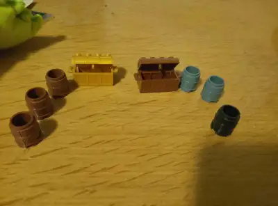 Lego treasure chest & barrel lot mk, View more