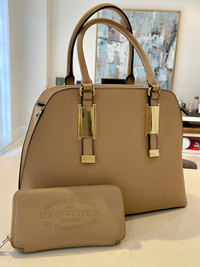 Nude bag & Louis Vuitton Wallet 