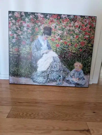 2 Laminated Monet Prints, View more