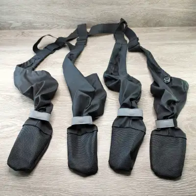 ***NOTE BEFORE MESSAGING: If the ad is up, yes it is available.*** Dog suspender rain boots. Premium...