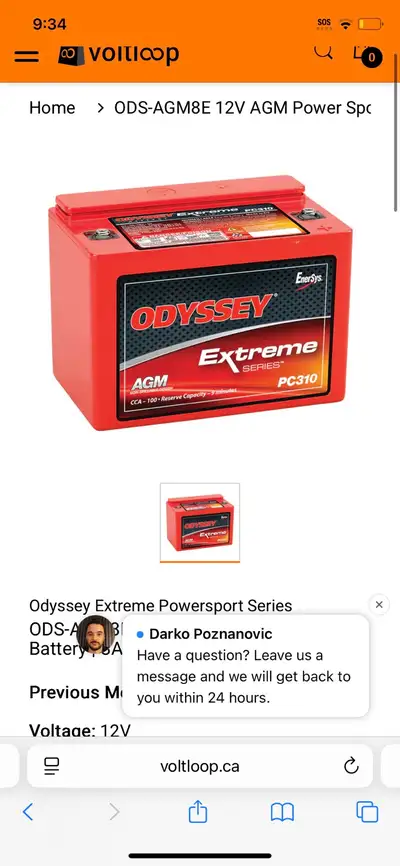 Odyssey battery Agm2 odsagm83 new compatible with car truck motorcycle scooter etc. $500 cash or tra...