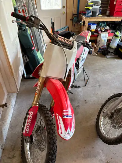 Selling my 450 because I no longer compete in motocross. The bike was used on the track in races. I...