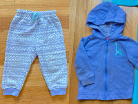 Baby Jogging Pants and Hooded Sweater Set, 12 months