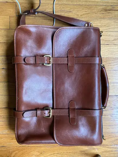 Lotuff leather briefcase made in usa Unused Pickup at woodbine station or meet up dt core